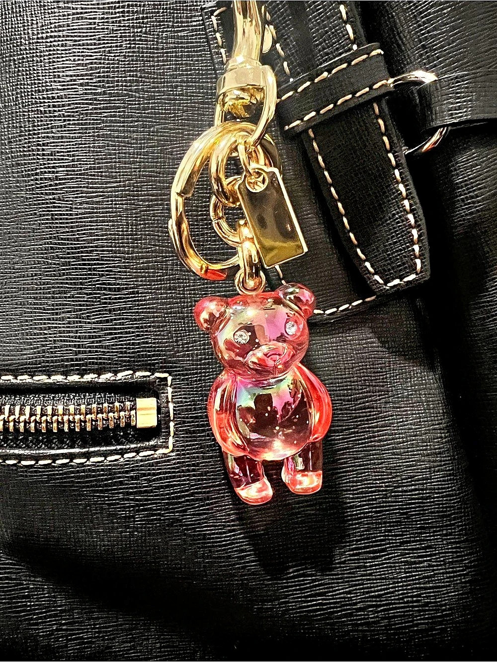 Unbranded Pink Bear Bag Charm